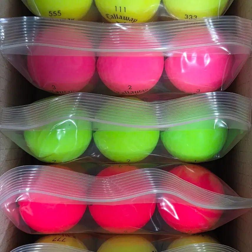 [BUNJANG] Callaway A-Grade Matte Color Used Golf Balls - 30 Balls / 캘러웨이 A급 무광 컬러 로스트볼 30구 중고골프공 -무료배송-