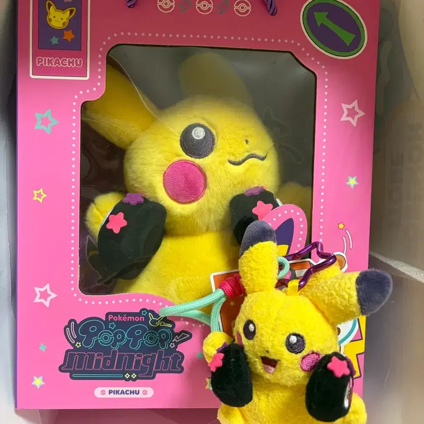 [BUNJANG] Pokemon Pop-up Seongsu Midnight Pikachu Doll Mascot Set / 한국한정] 포켓몬 팝업 성수 미드나잇 피카츄 인형 마스코트 세트
