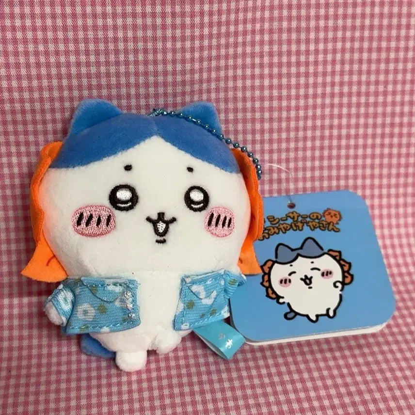 [BUNJANG] Hachiware Stuffed Mascot Keychain / 시사가 된 하치와레 인형 마스코트 키링