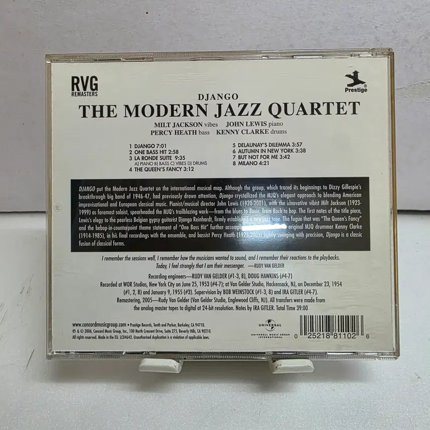 [BUNJANG] The Modern Jazz Quartet Django / The Modern Jazz Quartet  Django 모던 재즈 쿼텟