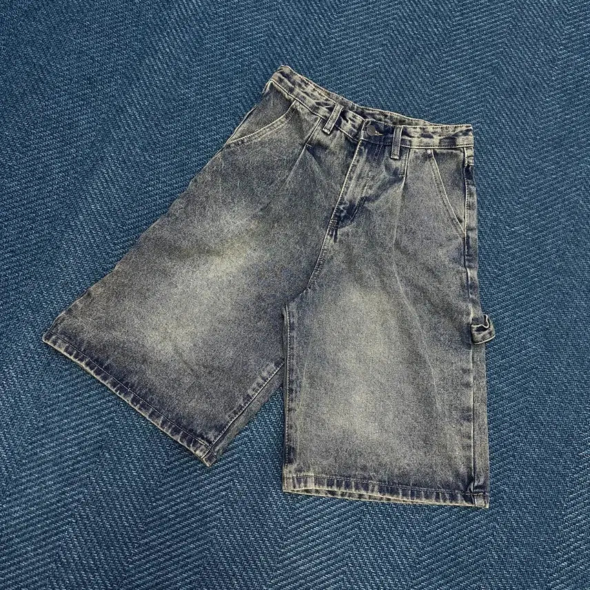 [BUNJANG] Dimitri Black Carpenter Blue Shorts / [0] 디미트리블랙 카펜더 청 반바지 만원샵