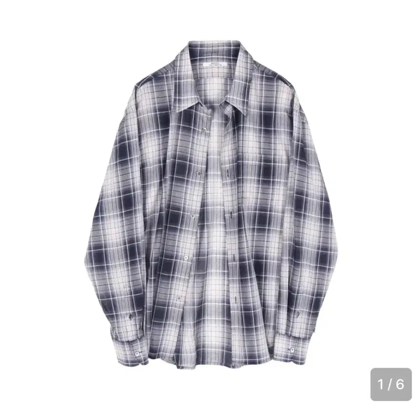 [BUNJANG] Matisse The Curator 1PK Shirt Navy Ombre / 마티스더큐레이터 1PK 셔츠 네이비 옴브레