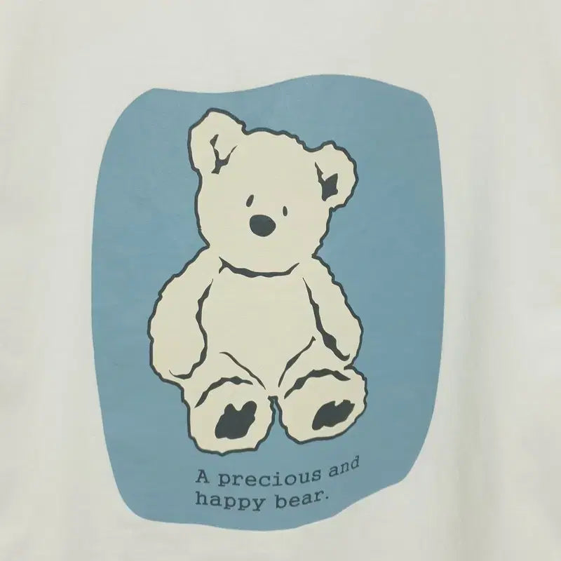 [BUNJANG] Pigment Cotton Bear Short Sleeve T-Shirt / 피그먼트 코튼 베어 반팔 F_S0097