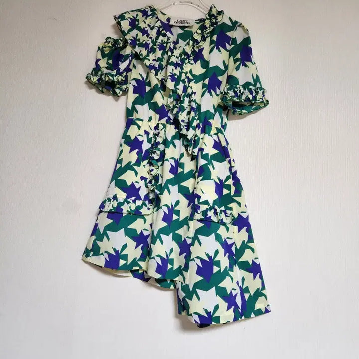 [BUNJANG] Lucky Chouette Open Shoulder Chiffon Dress / 럭키슈에뜨 오픈숄더 쉬폰원피스55