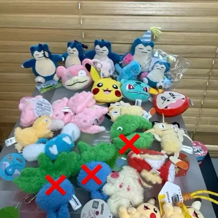 [BUNJANG] Pokemon Flat Keyring - Psyduck, Slowpoke, Eevee, Magikarp, Meowth, Quagsire, Binacle / 포켓몬 납작키링 고라파덕 야돈 이브이 잉어킹 나옹 누오 단데기 뚜벅초