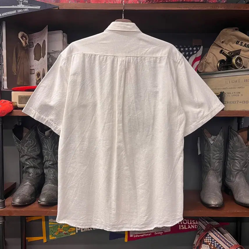 [BUNJANG] 90s Basic Acorn Embroidered Trachten Bavarian Shirt / 90s 베이직 아콘 엠브로이드 트라흐텐 바바리안 셔츠 N1689 쿠바