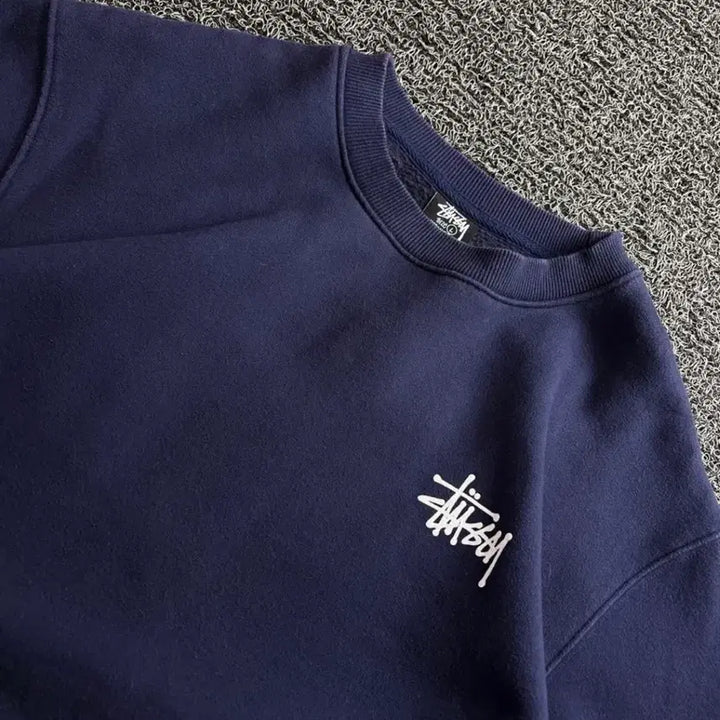 [BUNJANG] Stussy Basic Signature Big Logo Crewneck Sweatshirt L / 스투시 베이직 시그니처 빅로고 크루넥 맨투맨 5065