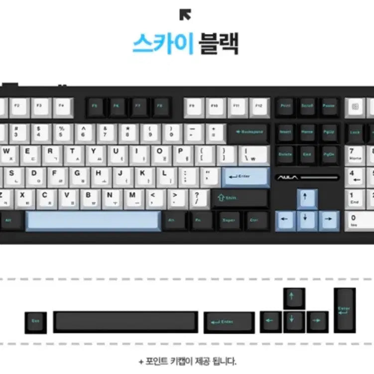 [BUNJANG] Dokkebi F108 FunKeys Quiet Sea Switch Unsealed Keyboard / 독거미 F108 펀키스정발 저소음바다축 미개봉