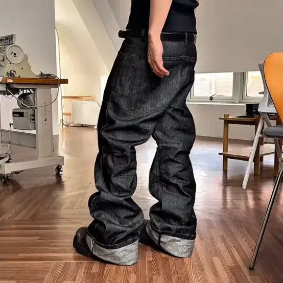 [BUNJANG] FOG Service Selvedge Flare Game Pants Size 1 / 포그서비스 셀피지 플레어 게임팬츠 1사이즈