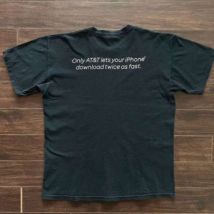 [BUNJANG] Vintage AT&amp;T Apple Promotion T-Shirt (L) / [L] 미국 빈티지 AT&amp;T 애플 프로모션 티셔츠