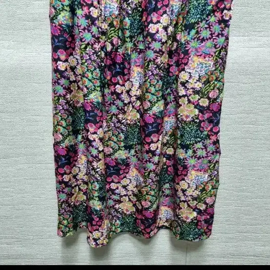 [BUNJANG] Floral Sleeveless Maxi Dress / u014 인견 플로럴 나시 원피스