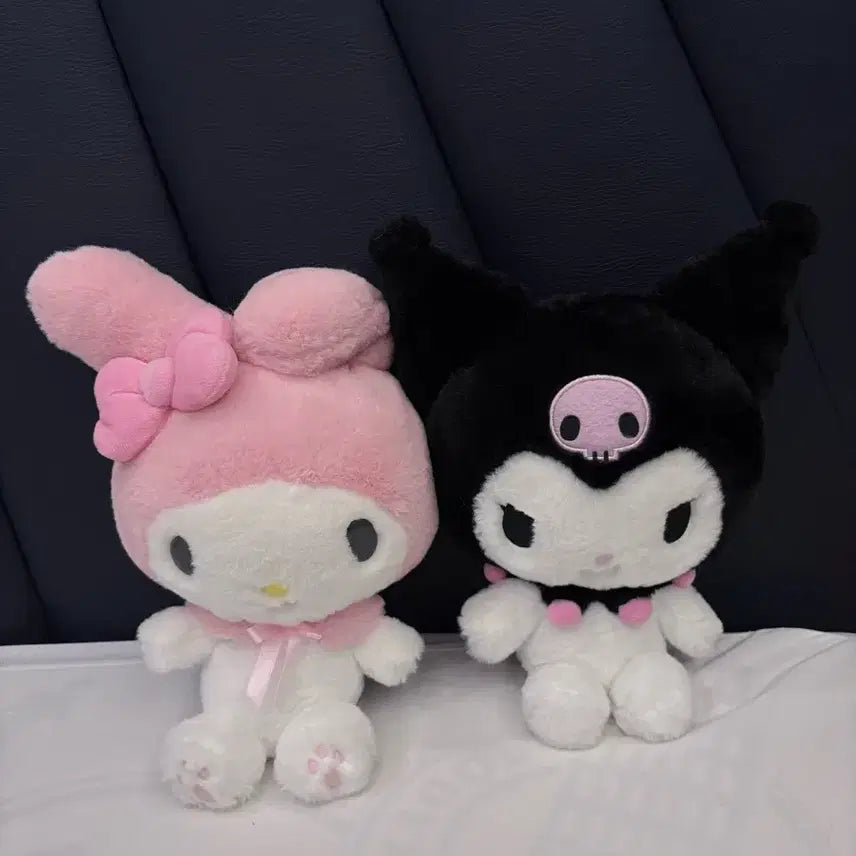 [BUNJANG] Sanrio My Melody &amp; Kuromi Doll Set / 일본 정품 마이멜로디 쿠로미 인형 세트