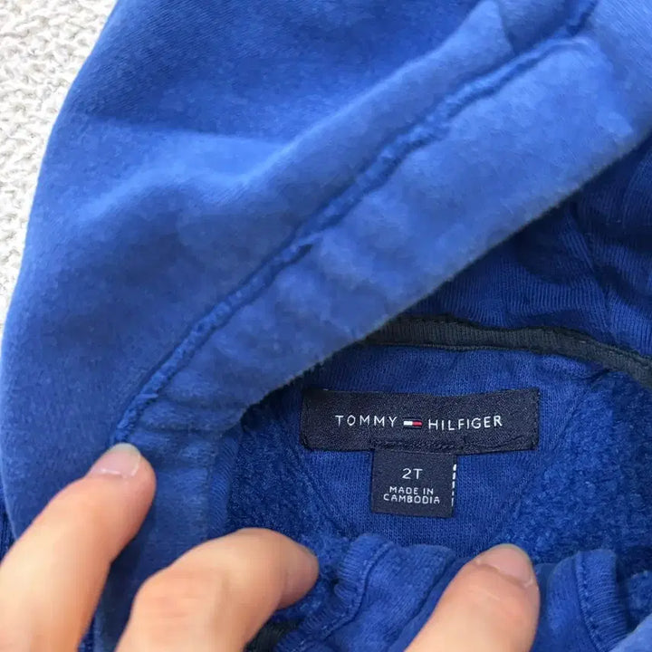 [BUNJANG] Tommy Hilfiger Kids Lightly Brushed Fleece Hoodie Zip-Up Jacket / 2T 타미힐피거 키즈 약기모 후드 집업 자켓 0619E