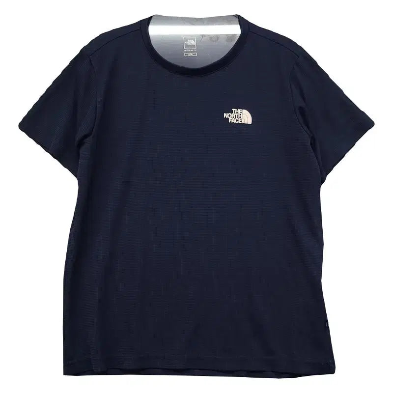 [BUNJANG] The North Face Logo Performance Short Sleeve T-Shirt Navy S/90 / 노스페이스 네이비 로고 기능성 반팔티 S/90