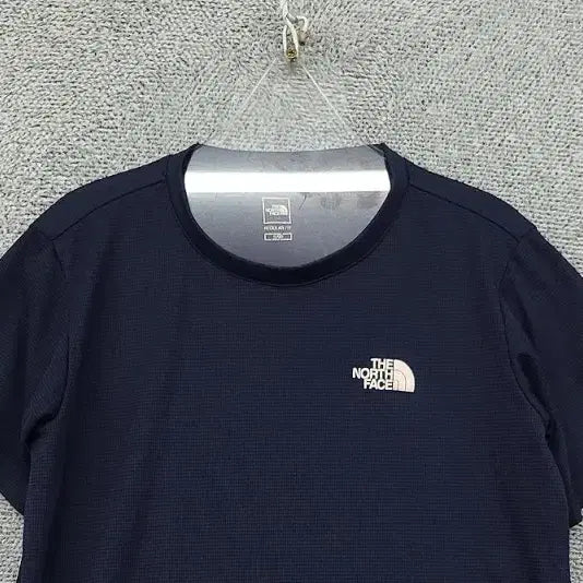 [BUNJANG] The North Face Logo Performance Short Sleeve T-Shirt Navy S/90 / 노스페이스 네이비 로고 기능성 반팔티 S/90