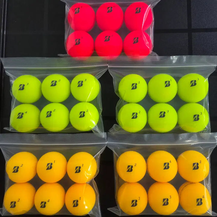 [BUNJANG] Bridgestone Grade A 3-Piece Matte Color Used Golf Balls - 30 Count / 브리지스톤 A급 3피스 무광 컬러 로스트볼 30구 중고골프공 -무료배송-