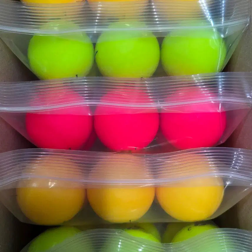 [BUNJANG] Bridgestone Grade A 3-Piece Matte Color Used Golf Balls - 30 Count / 브리지스톤 A급 3피스 무광 컬러 로스트볼 30구 중고골프공 -무료배송-