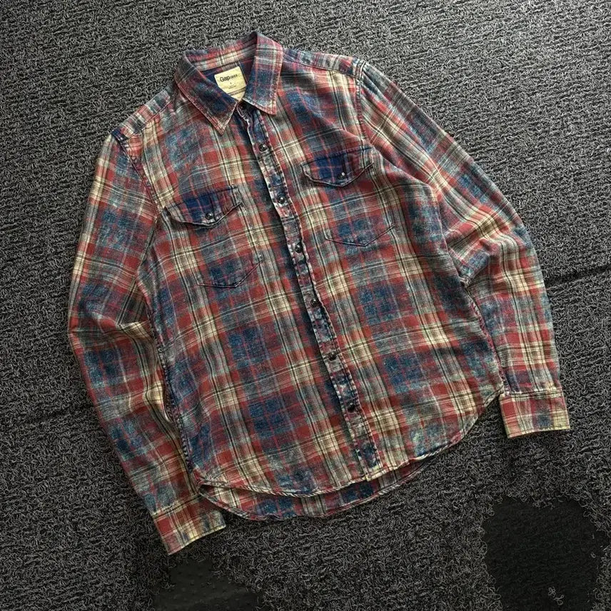 [BUNJANG] Gap Check Pattern Western Shirt / Gap 갭 아메카지 체크 패턴 웨스턴 셔츠 5067