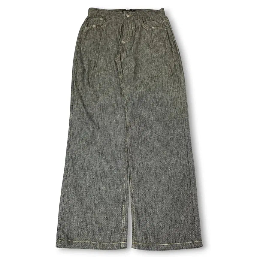 [BUNJANG] Urban Dress Black Denim Wide Pants L / 어반드레스 블랙 데님 와이드 팬츠 L