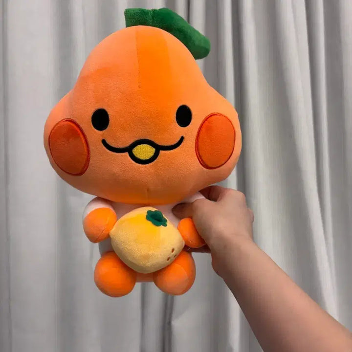 [BUNJANG] Jeju Tangerine Plush + Everland Pumpkin Bag Set / 제주 감귤 인형 + 에버랜드 호박 가방 세트