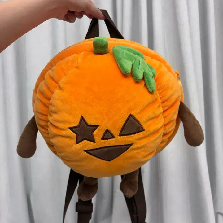 [BUNJANG] Jeju Tangerine Plush + Everland Pumpkin Bag Set / 제주 감귤 인형 + 에버랜드 호박 가방 세트