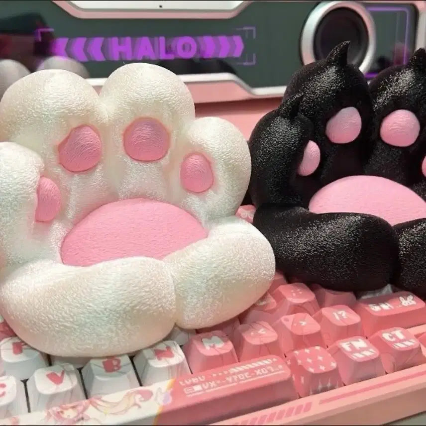 [BUNJANG] Cute Cat Paw Phone Stand (3 Colors) / 귀여운 고양이 발바닥 폰거치대 크림퍼프 핸드폰 스탠드(3컬러)