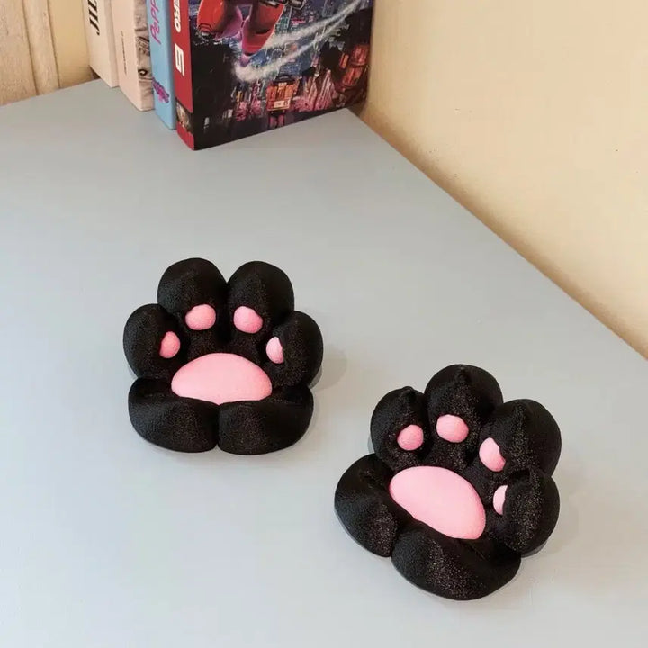 [BUNJANG] Cute Cat Paw Phone Stand (3 Colors) / 귀여운 고양이 발바닥 폰거치대 크림퍼프 핸드폰 스탠드(3컬러)