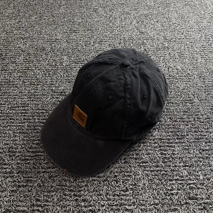 [BUNJANG] Carhartt Leather Patch Canvas Ball Cap 5069 / 칼하트 가죽패치 캔버스 볼캡 5069