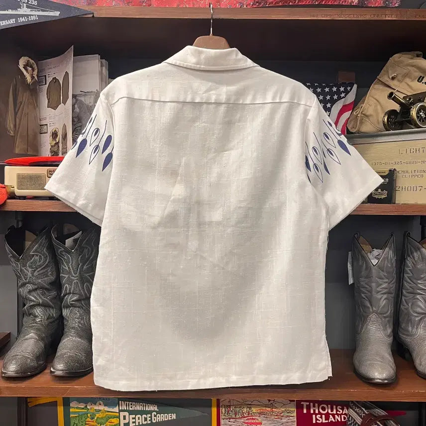 [BUNJANG] 1970s Iolani Guayabera Cuban Shirt / 70s Iolani 하카 오픈카라 구아야베라 쿠바 셔츠 N1692