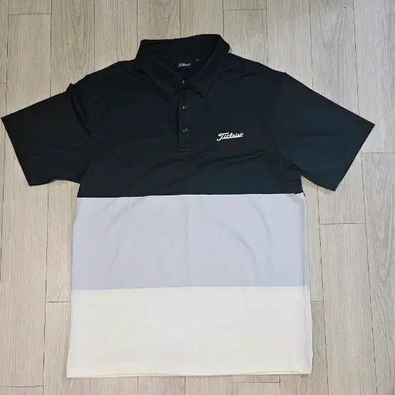 [BUNJANG] Titleist Short Sleeve Polo Shirt / 타이틀리스트 반팔 카라티 블랙/그레이/화이트 95 가슴단면 50