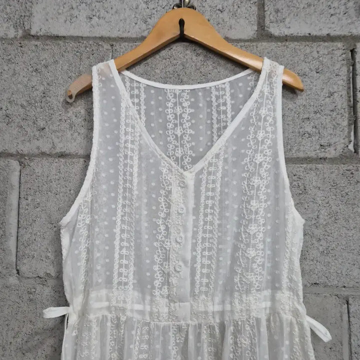 [BUNJANG] Cotton Layered Dress / 면 레이어드 원피스 하구미룩/모리걸/하나모토