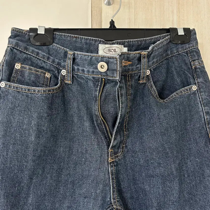 [SOLD OUT] 로우머 롤업 와이드 진청 데님