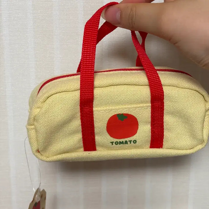 [BUNJANG] Daiso Mini Handle Canvas Bag / 다이소 미니 펜케이스 손잡이 캔버스백