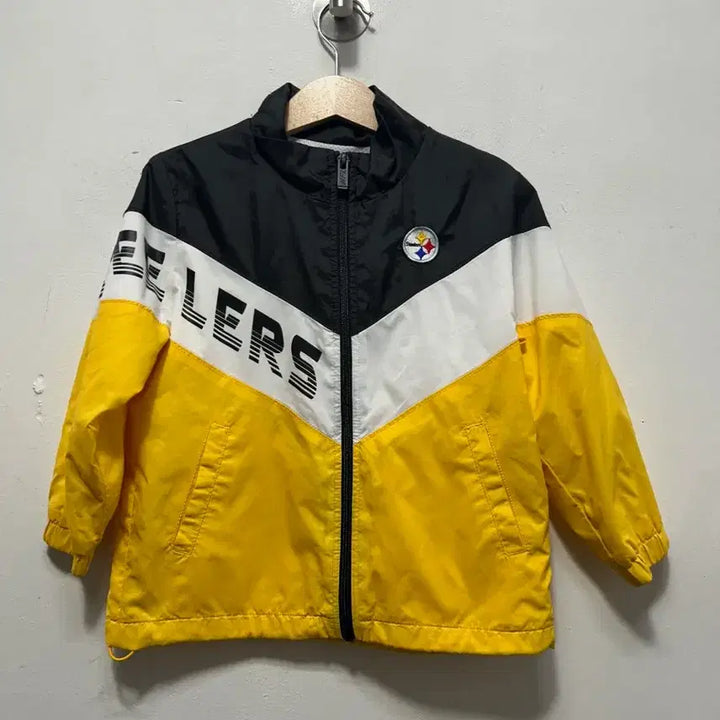[BUNJANG] NFL Pittsburgh Steelers Windbreaker Jacket - Size 100 / NFL 키즈 피츠버그 스틸러스 바람막이 자켓100사이즈