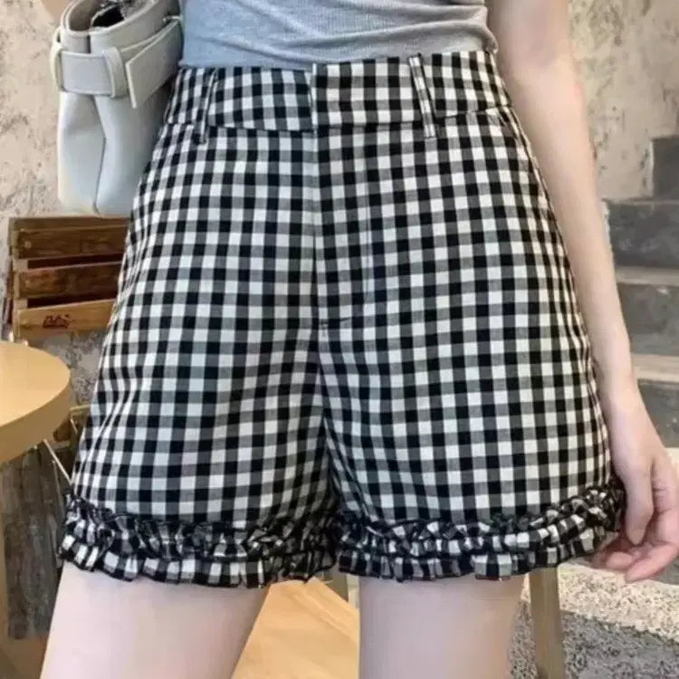 [BUNJANG] Frill Check Shorts / ㅁ새상품ㅁ 프릴 체크 반바지