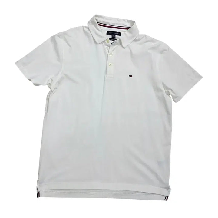 [BUNJANG] Tommy Hilfiger Slim Fit Short Sleeve Polo Shirt White XL / [프립]XL/타미힐피거 슬림핏 반팔 카라티 화이트