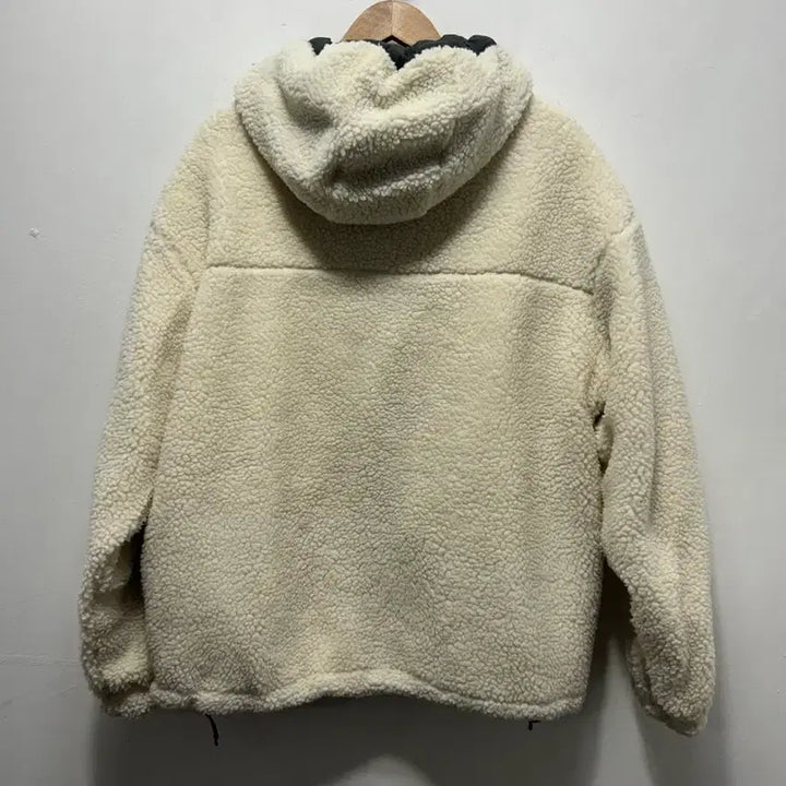 [BUNJANG] SPAO Fleece Zip-Up Jacket Ivory XL / 스파오 양털 후리스 집업 자켓 아이보리XL