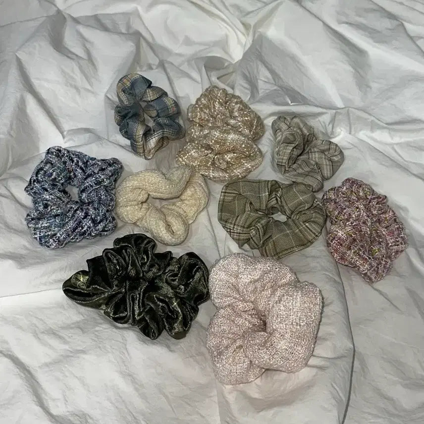 [BUNJANG] Hair Ties Set / 곱창밴드 머리끈 9종