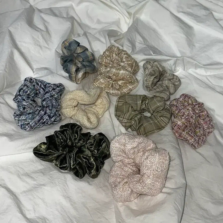 [BUNJANG] Hair Ties Set / 곱창밴드 머리끈 9종