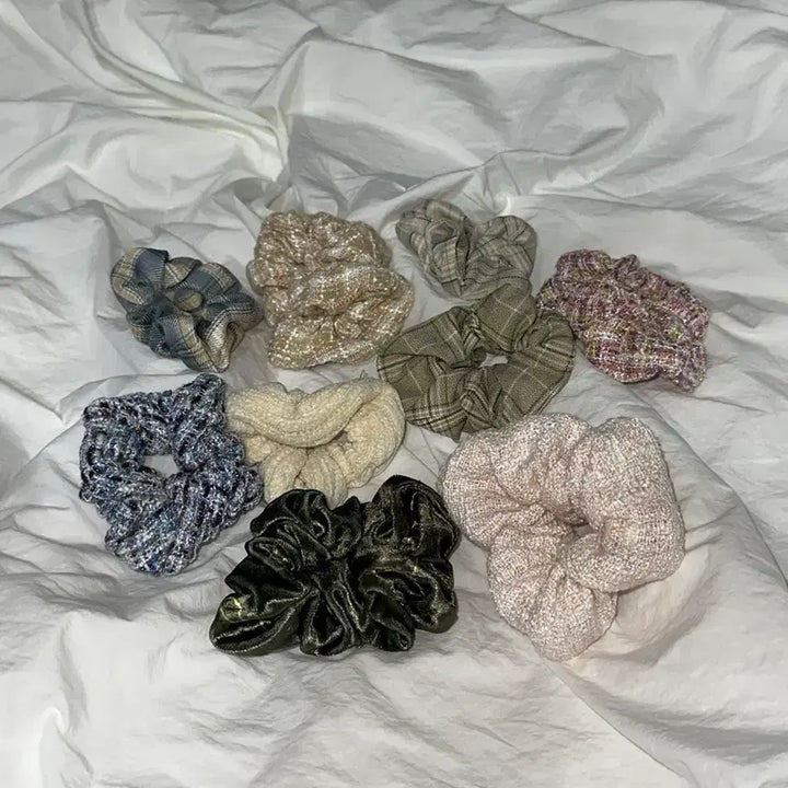 [BUNJANG] Hair Ties Set / 곱창밴드 머리끈 9종