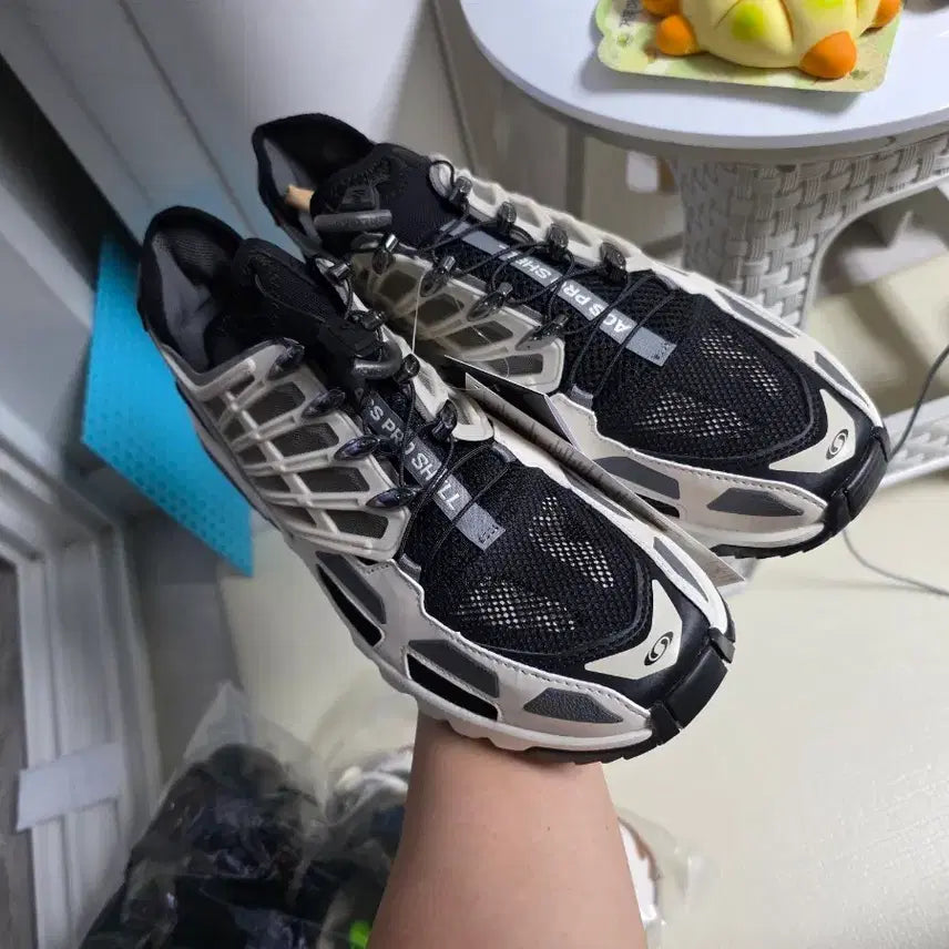 [BUNJANG] Salomon ACS Pro Shell Rainey Day Black Hiking Shoes / 살로몬 ACS 프로 쉘 레이니 데이 블랙