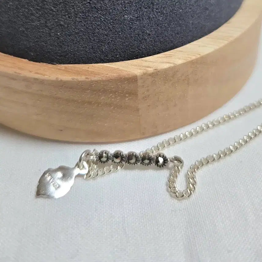 [BUNJANG] Silver 925 Macasite Bracelet / 