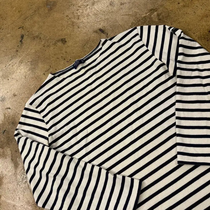[BUNJANG] Saint James Striped Long Sleeve T-Shirt Black White / [정품/L] 세인트제임스 스트라이프 긴팔티 블랙 화이트