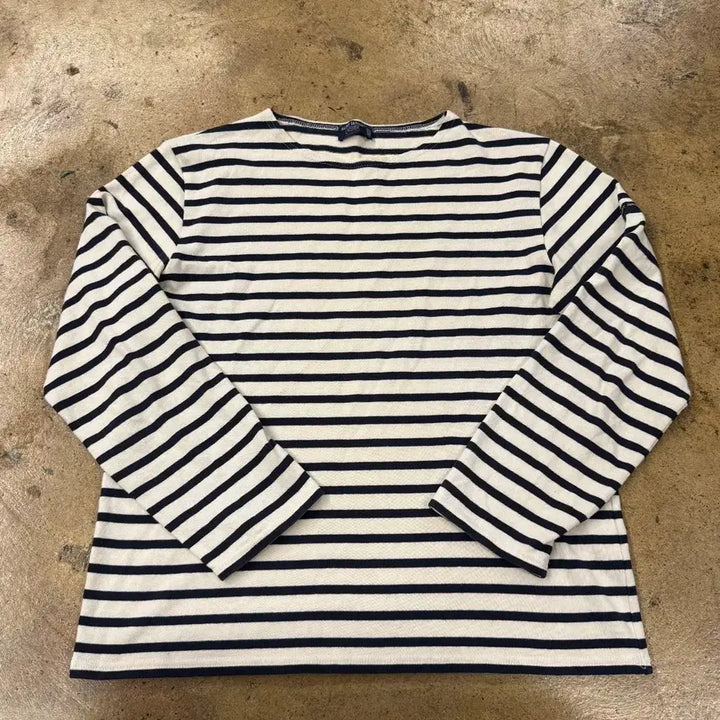 [BUNJANG] Saint James Striped Long Sleeve T-Shirt Black White / [정품/L] 세인트제임스 스트라이프 긴팔티 블랙 화이트