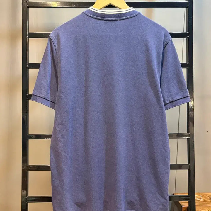 [BUNJANG] Fred Perry Colorblock Neckline Short Sleeve Polo Shirt Navy / [L] 프레드페리 넥 라인 배색 반팔 카라 티셔츠 네이비 3.9
