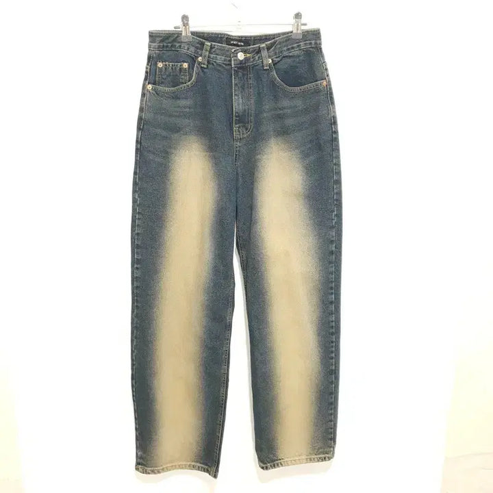[BUNJANG] Up Set Jin Washed Denim Wide Pants / 업셋 진 와이드 워싱 데님 팬츠 30_M2967
