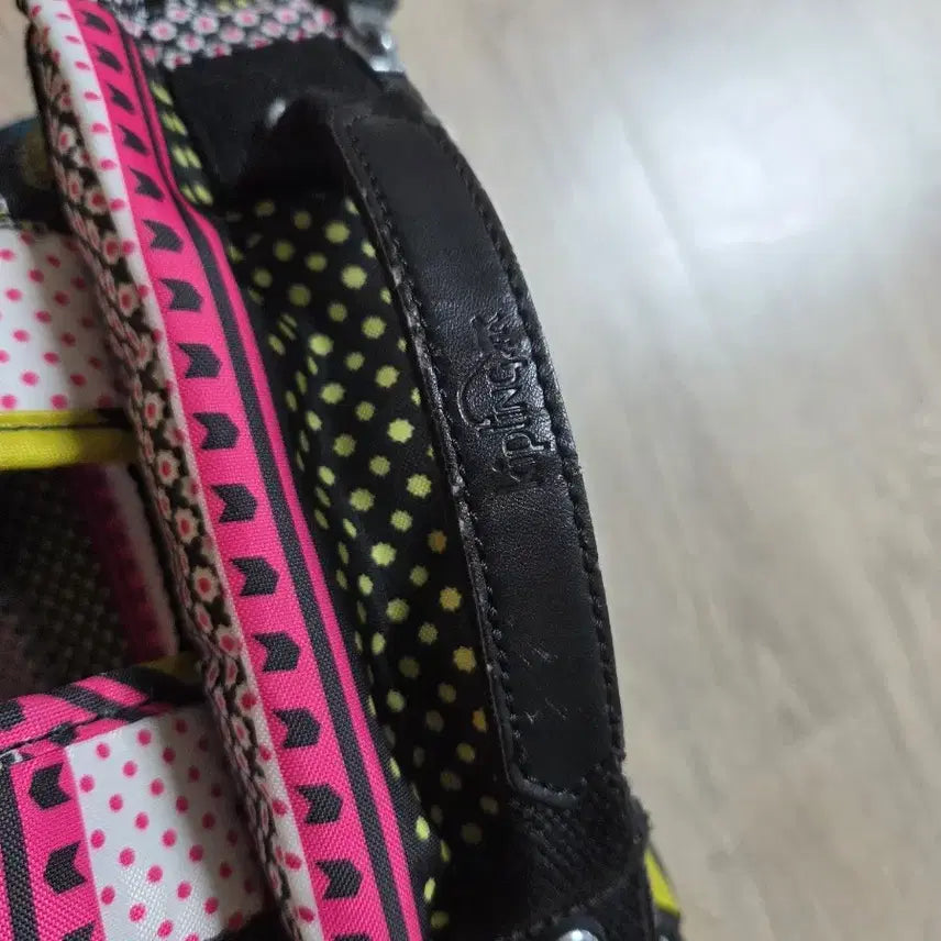 [BUNJANG] Kipling Backpack Colorful Pattern with Charm / 키플링 백팩