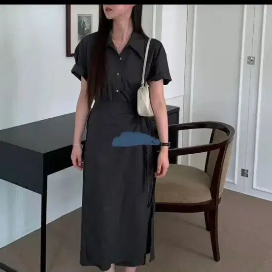 [BUNJANG] Your Wrap Short-Sleeve Summer Dress / 유어 your 랩 원피스 반팔 여름