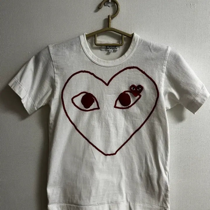 [BUNJANG] Comme des Garçons Red Heart T-Shirt Size S / 꼼데가르송 레드하트 반팔티 S