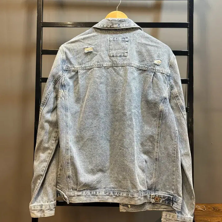 [BUNJANG] GUESS Vintage Washed Denim Jacket L / L사이즈 게스(GUESS) 빈티지 워싱 데님 자켓 / 청자켓 4.5